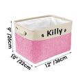 Load image into Gallery viewer, Custom Dog Toy Basket with Personalized Name Print
