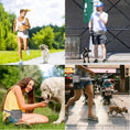 Load image into Gallery viewer, Dog training treat bag being used by pet owners during walks and playtime with dogs in various outdoor settings.
