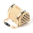 Load image into Gallery viewer, Comfort small dog carrier in beige with breathable mesh and adjustable straps for easy travel.
