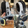 Load image into Gallery viewer, Stylish pet travel backpack in various colors, showcasing comfort and safety for furry friends during travel.
