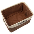 Load image into Gallery viewer, Custom Dog Toy Basket with Personalized Name Print
