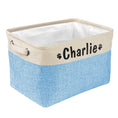 Load image into Gallery viewer, Custom Dog Toy Basket with Personalized Name Print

