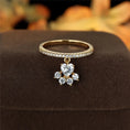 Load image into Gallery viewer, Charming Cat Paw & Dog Claw Zircon Ring for Women
