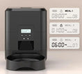 Load image into Gallery viewer, Smart pet feeder with digital timer for scheduled feeding times for cats and dogs, featuring portion control display.
