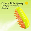 Load image into Gallery viewer, Cat Dog Steamy Brush Steam Brush Electric Sprayer for Massage Pet Grooming tool Shedding 3 in 1 Electric Sprays Massage Combs - littlepawgive
