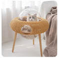 Load image into Gallery viewer, Space Capsule Rattan Cat Nest – Comfort for Your Feline
