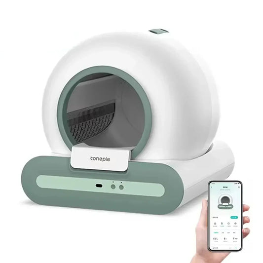 Smart Self-Cleaning Cat Litter Box with App Control
