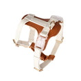 Load image into Gallery viewer, Anti-Lost Cat Leather Harness in brown and white, featuring adjustable straps and secure buckles for comfort and safety.
