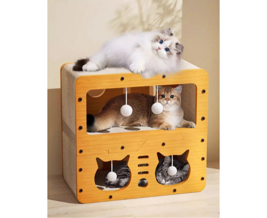 Cat Scratcher & Cozy Nest Combo