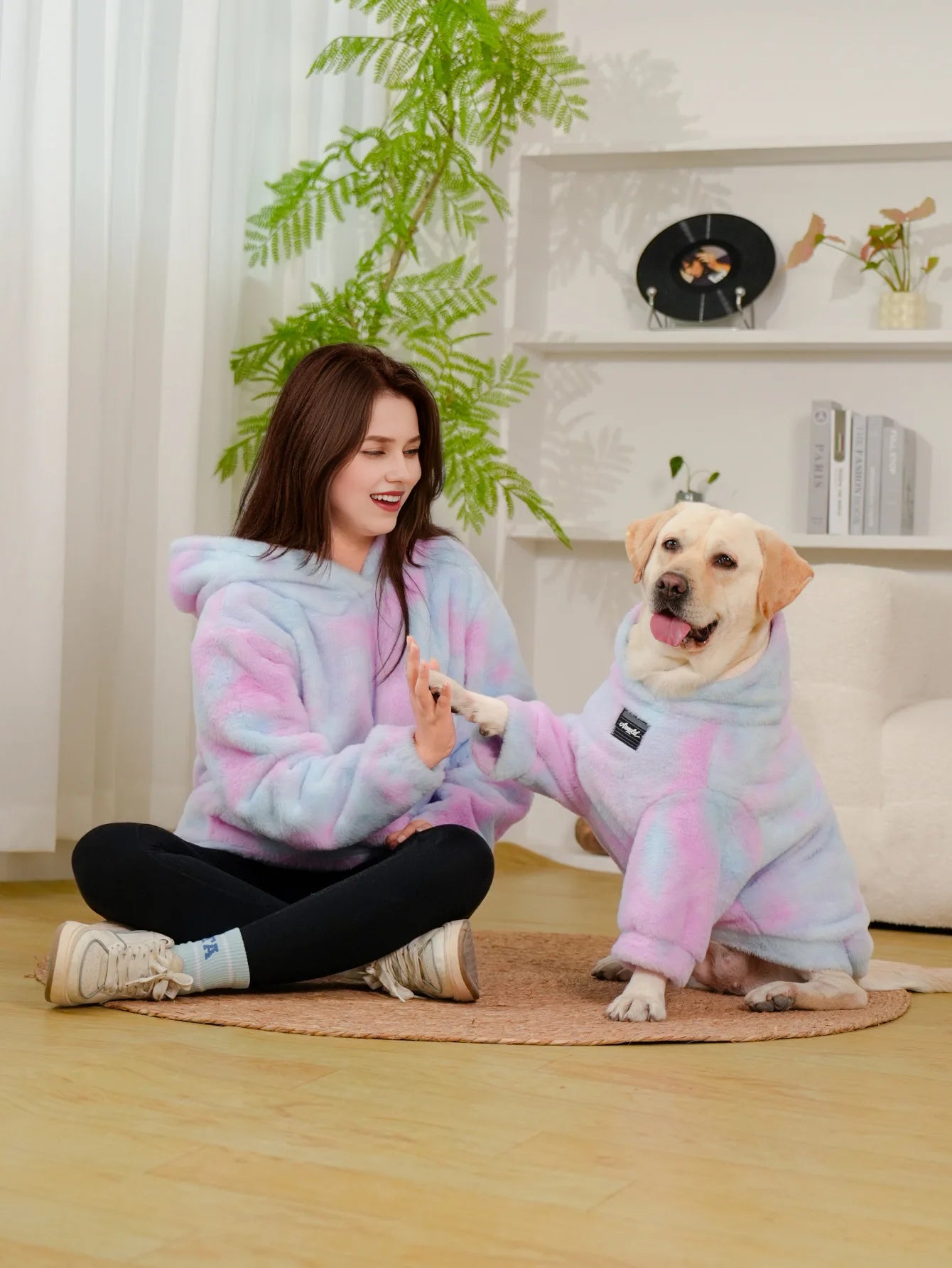 Charming Pastel Unicorn Matching Hoodie Set for Pets & Owners