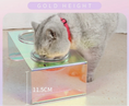 Load image into Gallery viewer, Iridescent Anti-Spill Pet Bowl Set - Elevated Comfort
