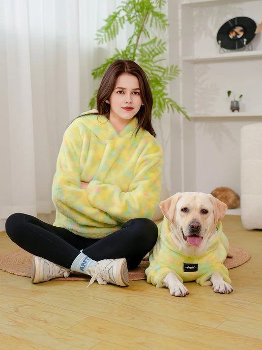 Pastel Tie-Dye Matching Pet & Owner Hoodie Set