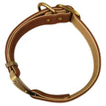 Load image into Gallery viewer, Luxury leather dog collar with heavy-duty hardware, showcasing comfort and style for pets.
