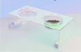 Load image into Gallery viewer, Iridescent Anti-Spill Pet Bowl Set - Elevated Comfort
