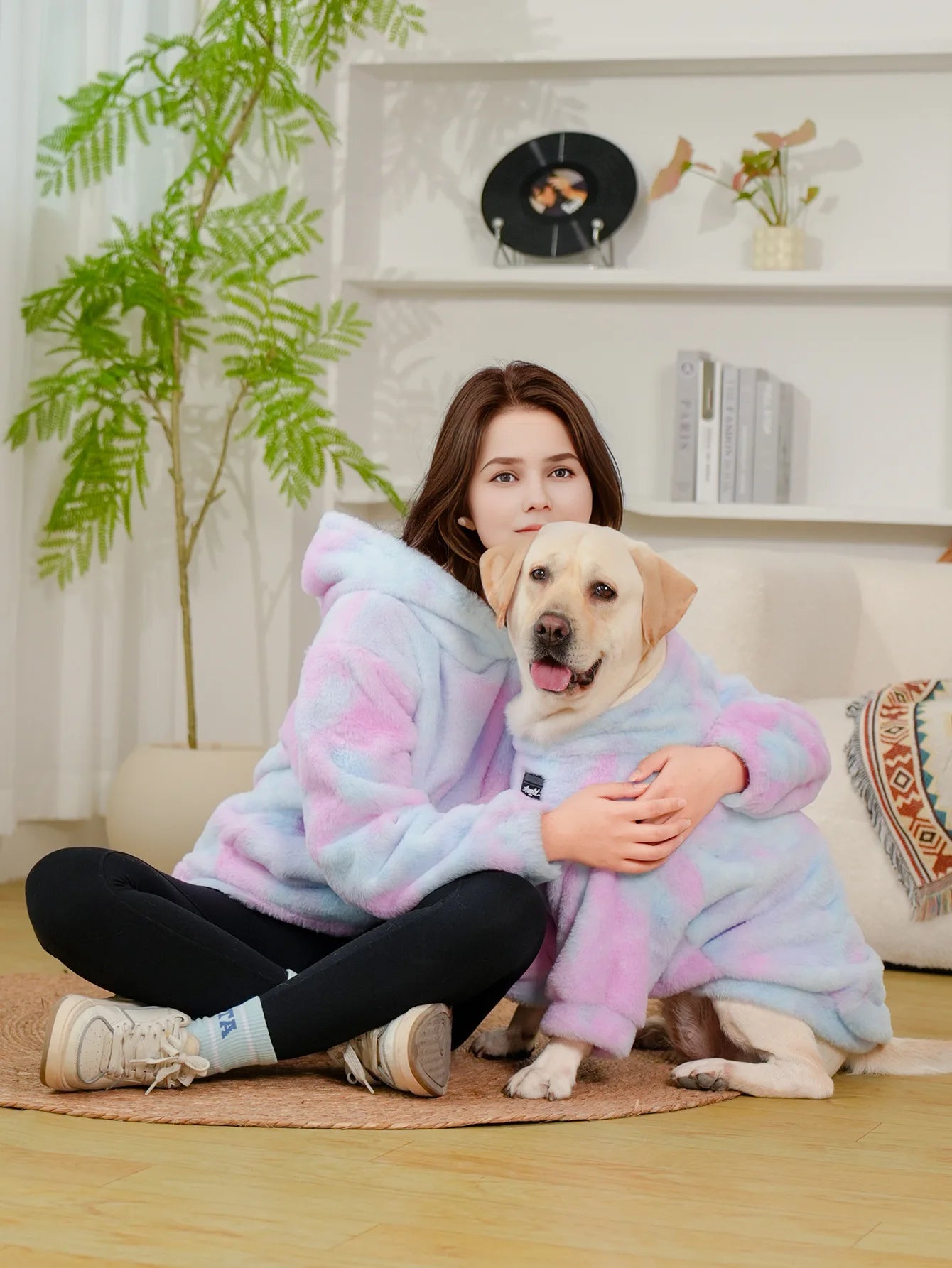 Charming Pastel Unicorn Matching Hoodie Set for Pets & Owners