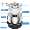 Load image into Gallery viewer, Stainless Steel Cat Fountain - 3L Automatic Pet Water Dispenser
