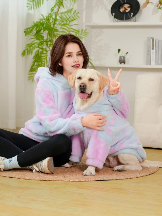 Charming Pastel Unicorn Matching Hoodie Set for Pets & Owners