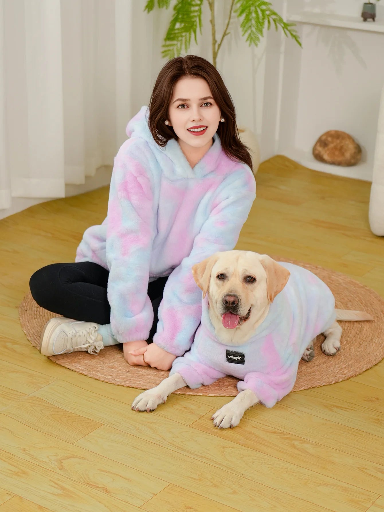Charming Pastel Unicorn Matching Hoodie Set for Pets & Owners