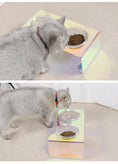 Load image into Gallery viewer, Iridescent Anti-Spill Pet Bowl Set - Elevated Comfort
