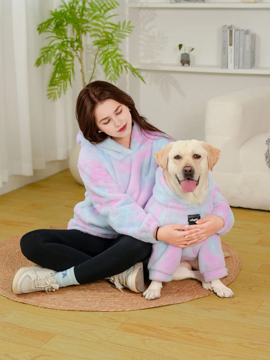 Charming Pastel Unicorn Matching Hoodie Set for Pets & Owners