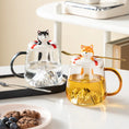 Load image into Gallery viewer, Adorable Shiba Inu Husky Glass Mug with Lid & Spoon
